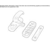 Handle for a window that opens outwards Koper