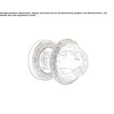 Mosiężna klamka z kryształami Swarovski® Dyserth
