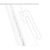 Metal window handle in a modern style Kuzma
