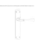 Brass handle on the back plate Mikolow