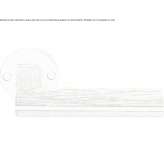 Stainless steel and wood handle with rosette Cesvaine