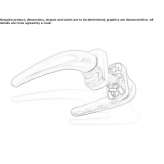 Door handle in die-cast aluminum Crampoia