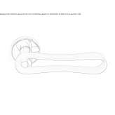 Brass door handle Ponitz