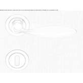 Brass handle with lock Tessera