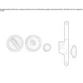 Door pull-up plate set Ronse