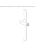 Metal door handle Peri