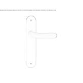Brass handle on the back plate Zepce