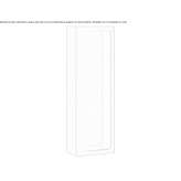 Recessed brass door handle Jons
