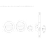 Zamak recessed door handle Ronse