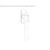 DK window handle made of brass Landivy