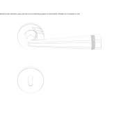 Brass door handle with Swarovski® crystals Beaujeu