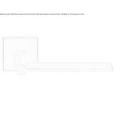 Stainless steel handle on a rosette Cicciano