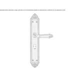Brass handle on the back plate Neuzeug