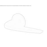 Zamak handle on a rosette Riosucio