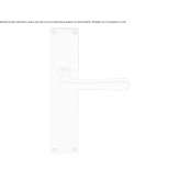 Stainless steel handle on the back plate Bodo