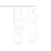 Nickel knob on the back plate Bodo