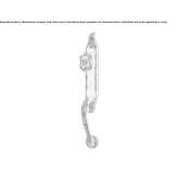 Door handle in chrome-plated brass Malvik