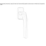 DK window handle made of brass Saevar