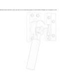 Nickel window handle with lock Bodo