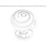 Door knob in chrome-plated brass with Swarovski® crystals Garderen