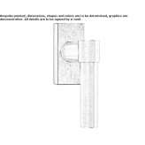 DK stainless steel window handle on the back plate Peqin