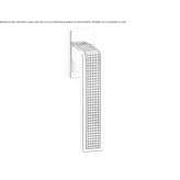 Mosiężna klamka okienna na rozecie Furnari