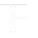 Nickel handle on the back plate Bodo