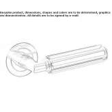 Crystal door handle Mulino