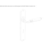 Brass handle on the back plate Szarvas