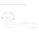 Klamka niklowa na rozecie Bodo