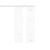 External stainless steel handle on the back plate Cesvaine