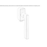 DK window handle on a rosette Wonfurt