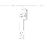 DK window handle with SmartBlock anti-burglary system Guanhaes