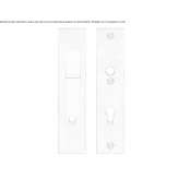 External stainless steel handle on the back plate Oconahua