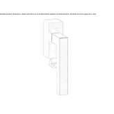 DK window handle with a lock on the rosette Sinuapa