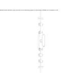 Cream nickel-plated lock Bodo