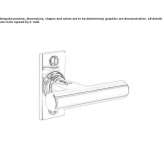 Brass window handle on the back plate Pucte