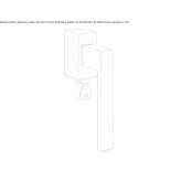 DK Zamak window handle with a lock Chapais