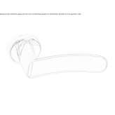 Brass door handle Araluen