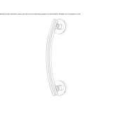 Metal handle in a modern style Capaccio
