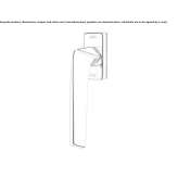 DK window handle with SmartBlock anti-burglary system Oslip