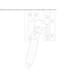 Nickel window handle with lock Bodo