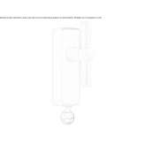 Cream nickel-plated handle with a lock Bodo