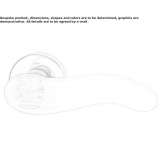 Crystal door handle Trinita