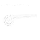 Klamka mosiężna na rozecie Mellac