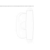 Handle made of nickel-plated cream Bodo