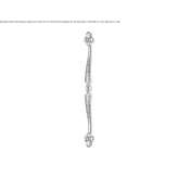 Barokowy mosiężny uchwyt z kryształami Swarovski® Kofcaz