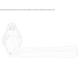 Nickel handle on the rosette Bodo