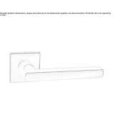 Stainless steel handle on a rosette Wonfurt