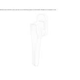 DK window handle made of brass Lengede